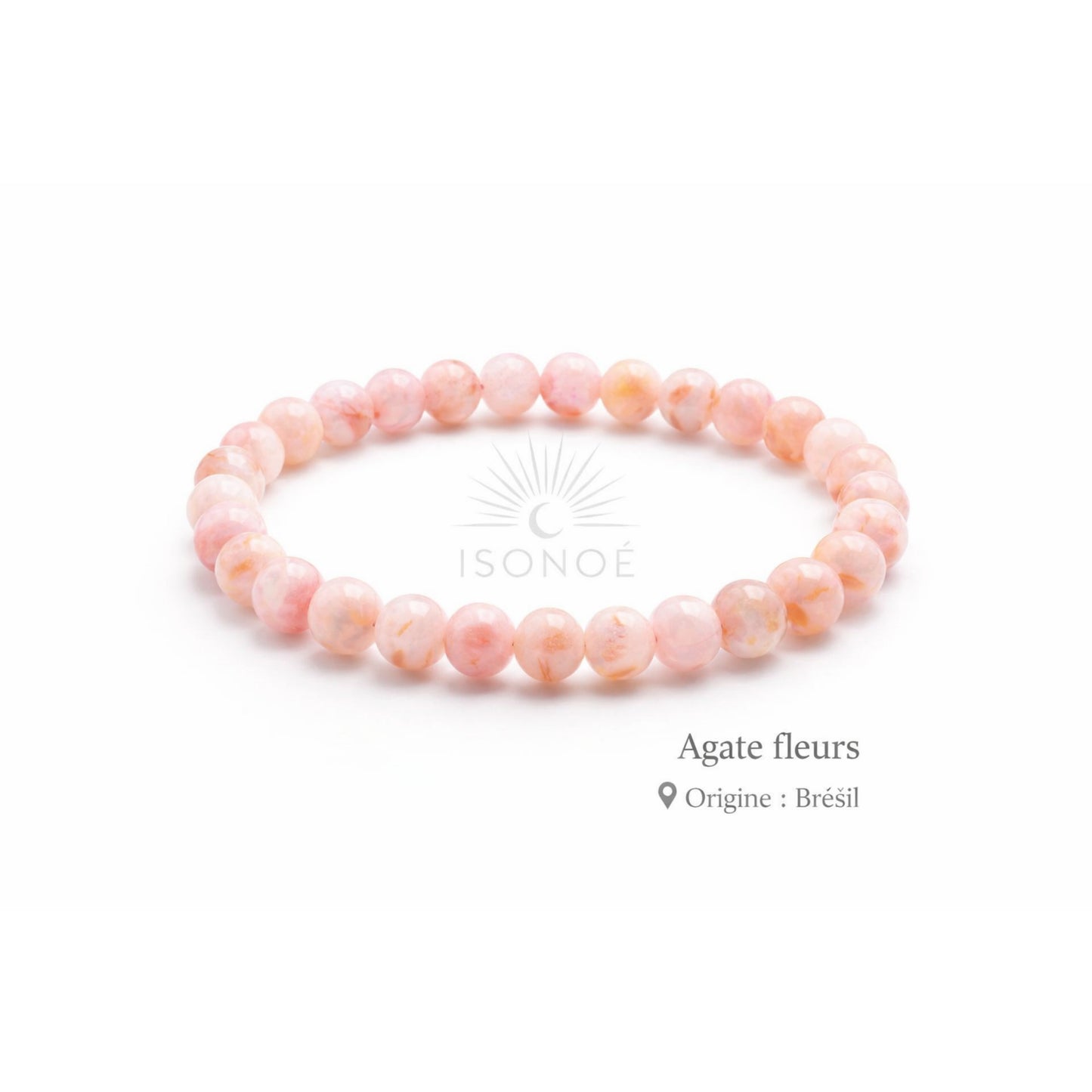 Bracelet Agate Fleur de cerisier