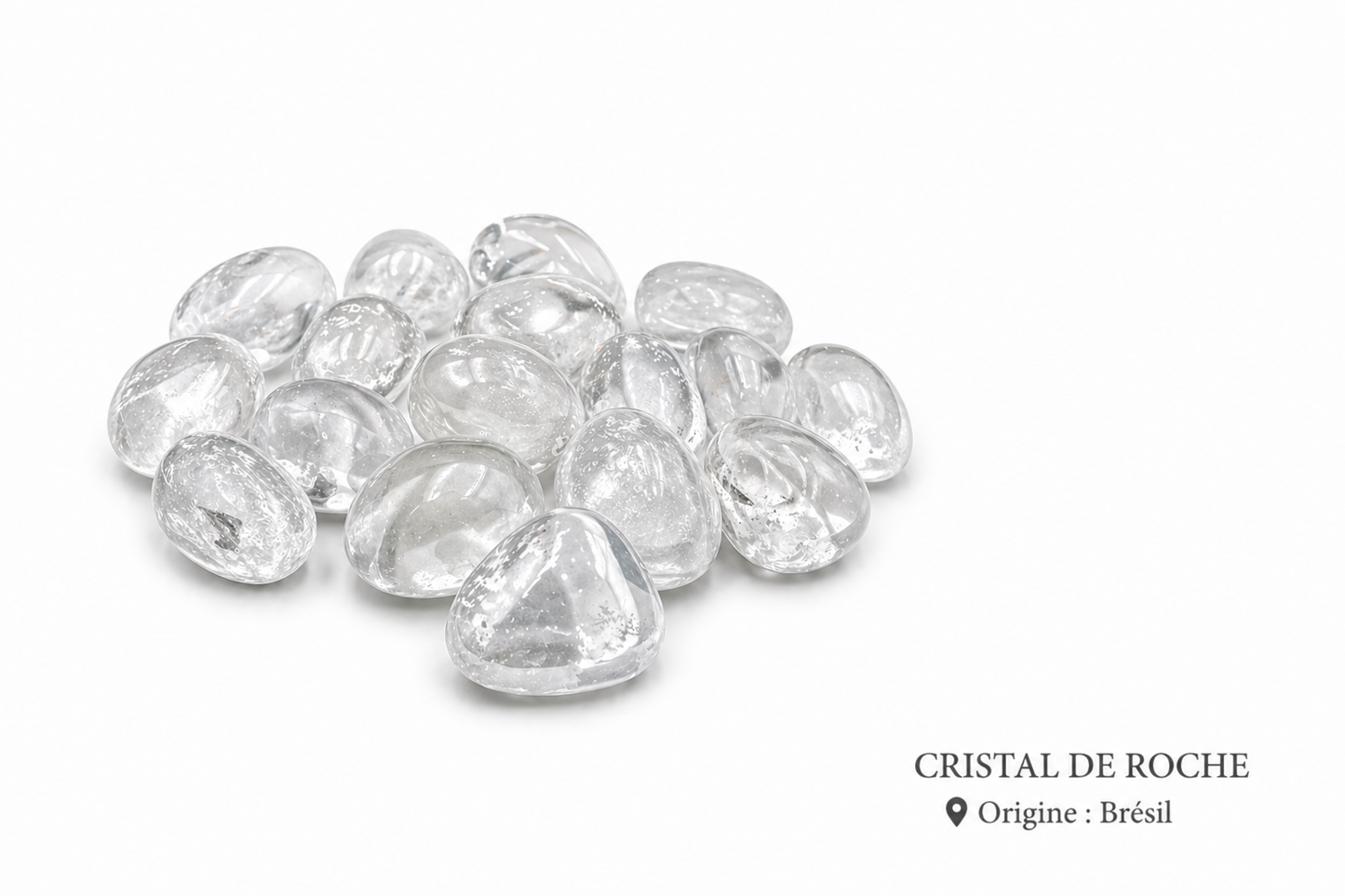 Cristal de roche pierre roulée