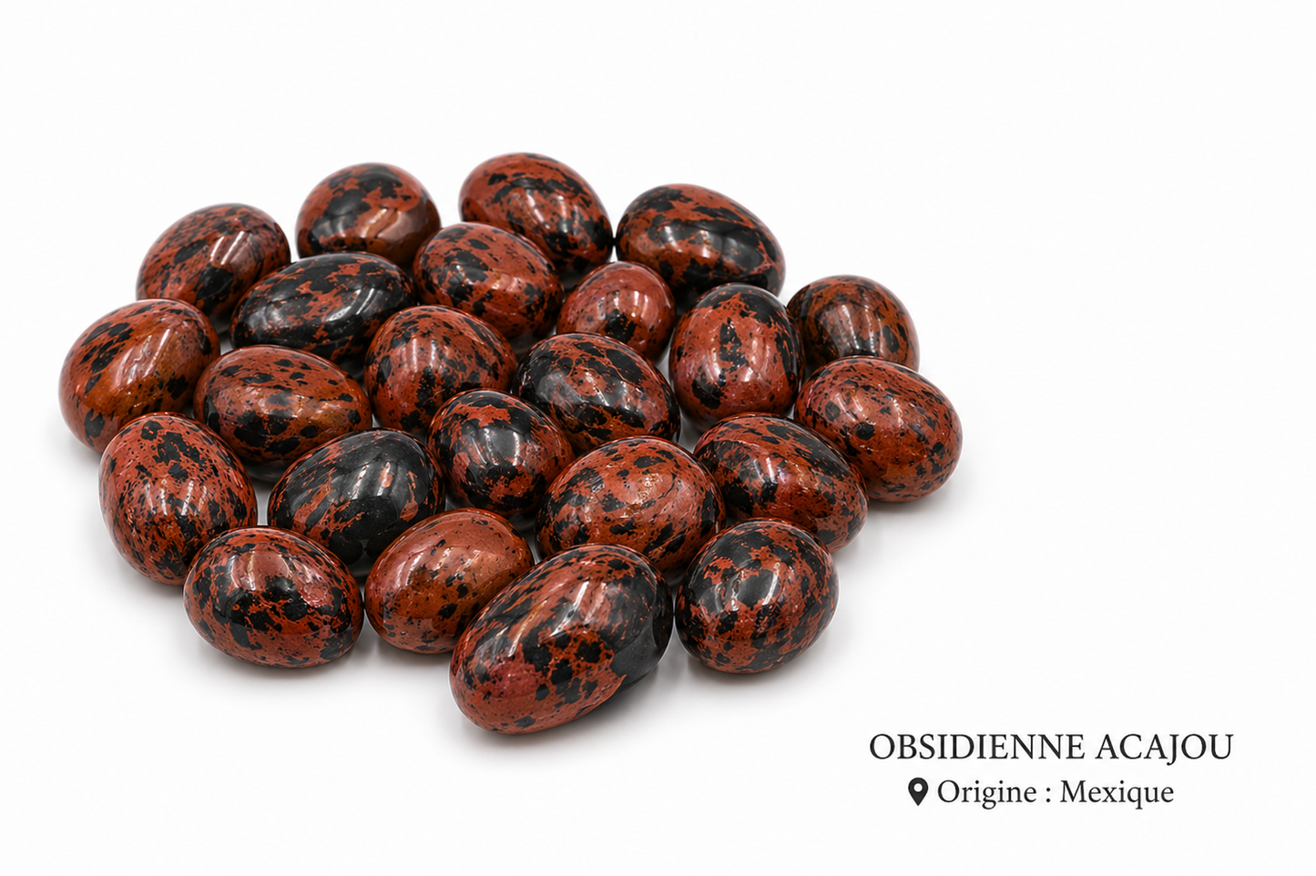 Obsidienne acajou pierre roulée