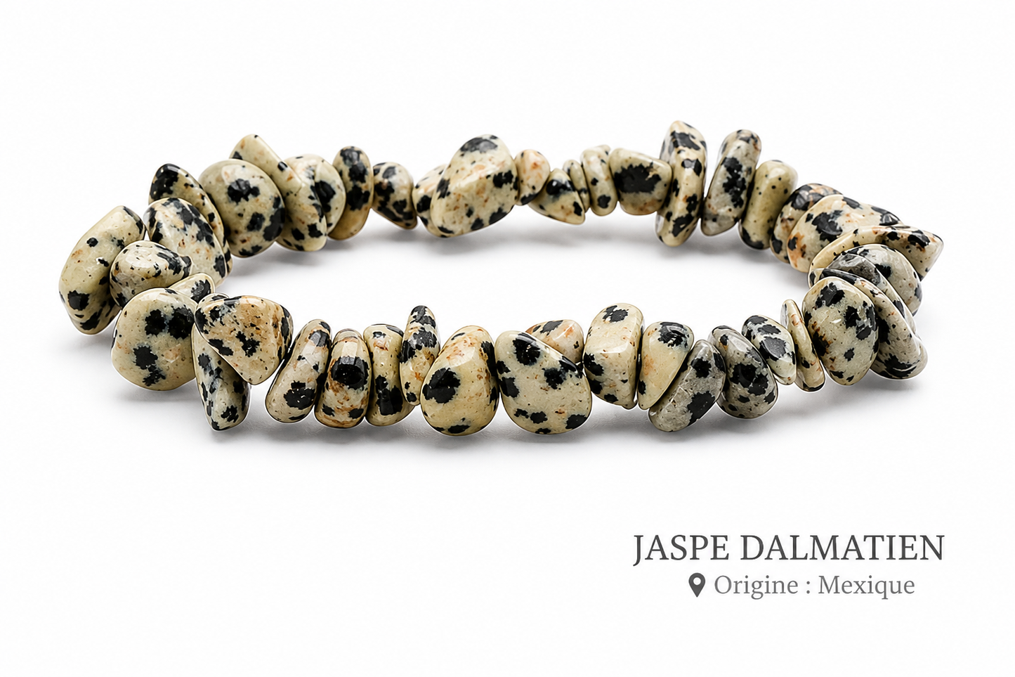 Bracelet Jaspe Dalmatien
