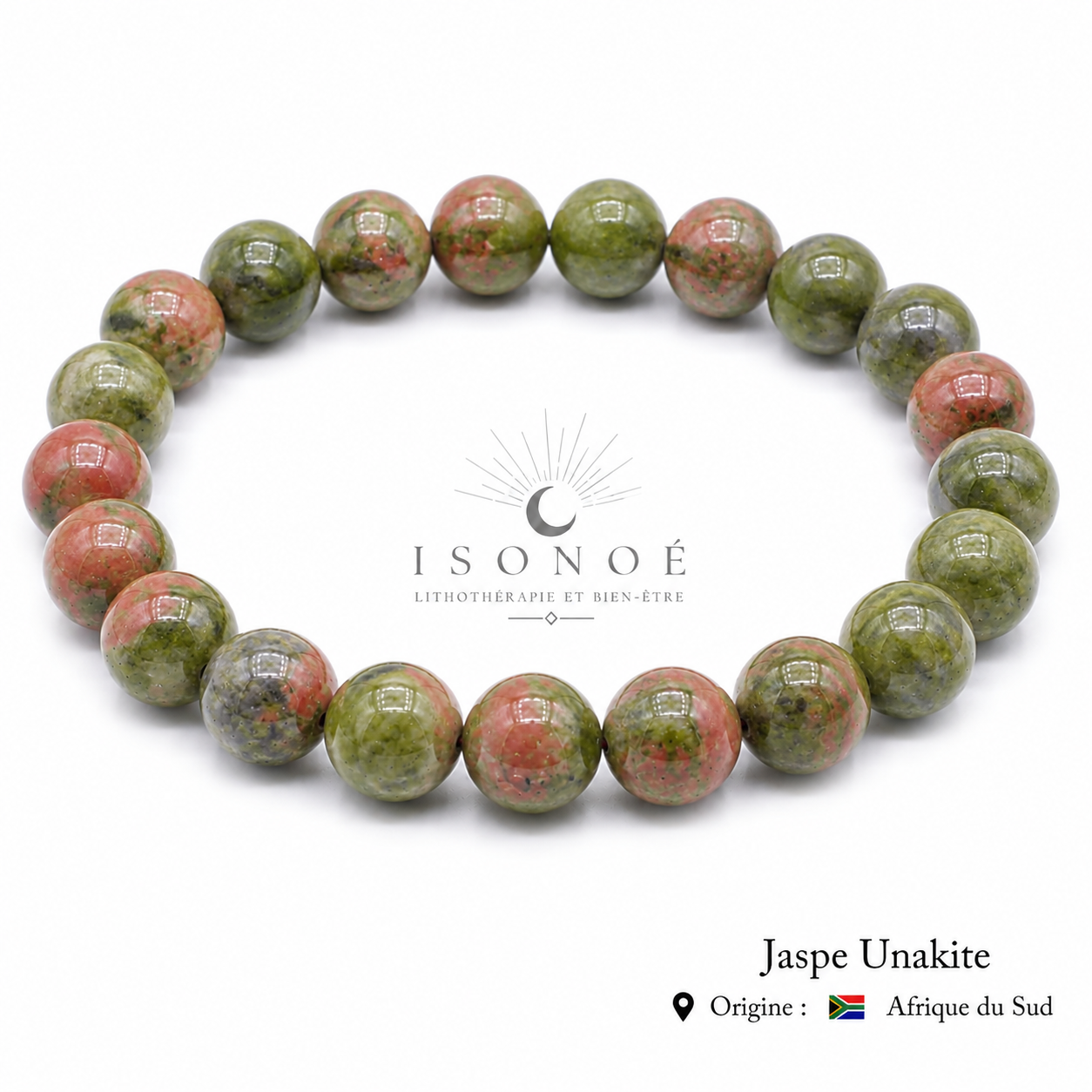 Bracelet Jaspe Unakite