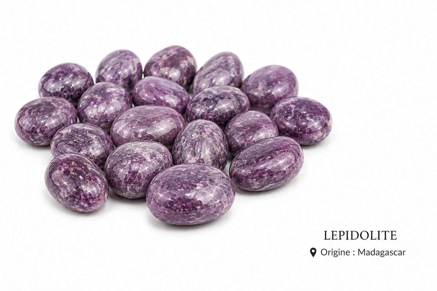 Lépidolite pierre roulée