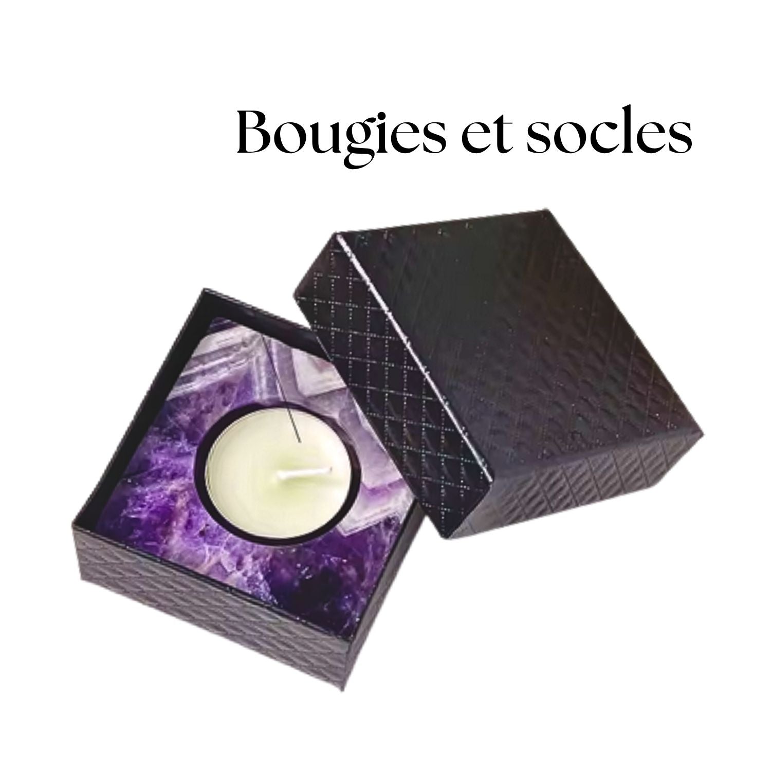 Bougies et socles