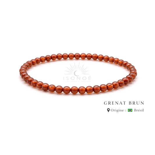 Bracelet Grenat Brun