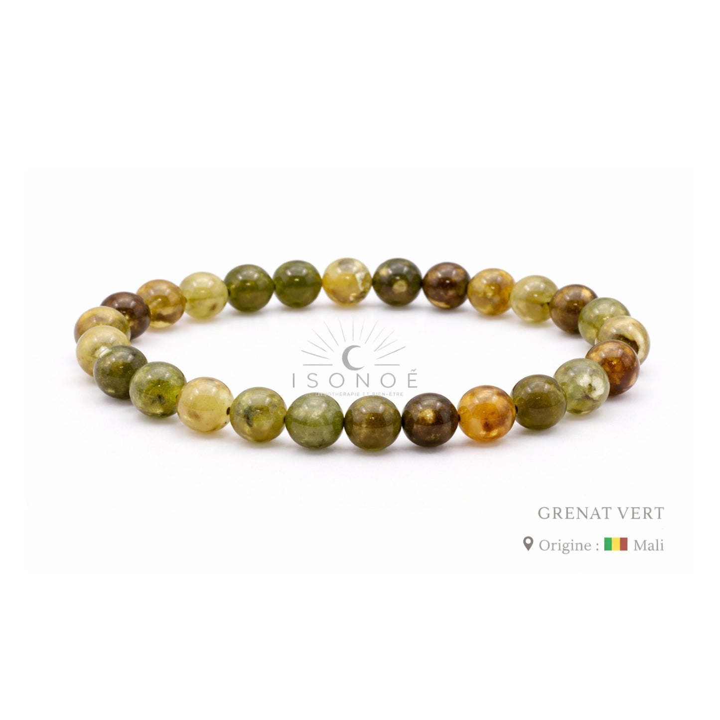 Bracelet Grenat Vert