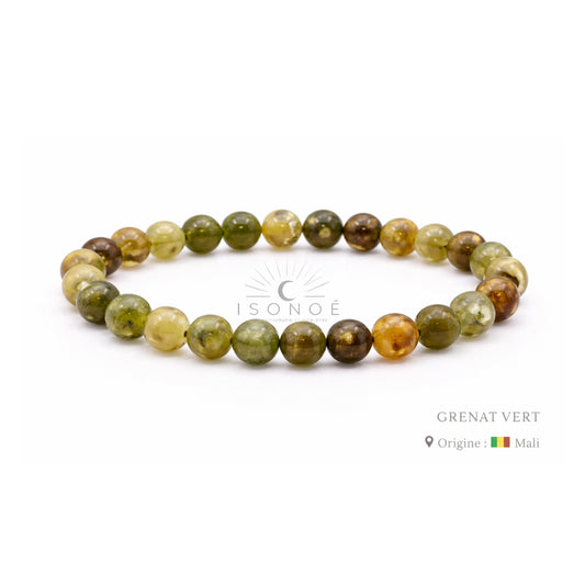 Bracelet Grenat Vert