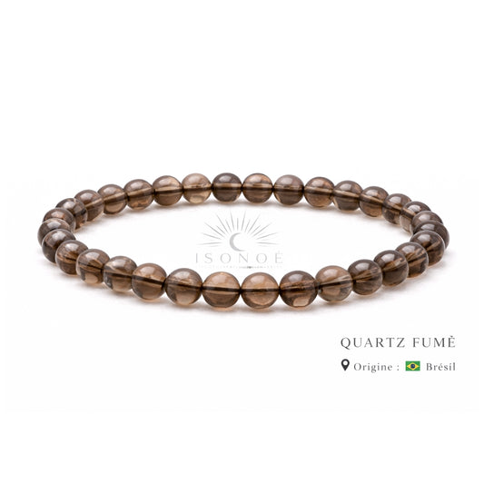 Bracelet Cristal de Roche Fumé