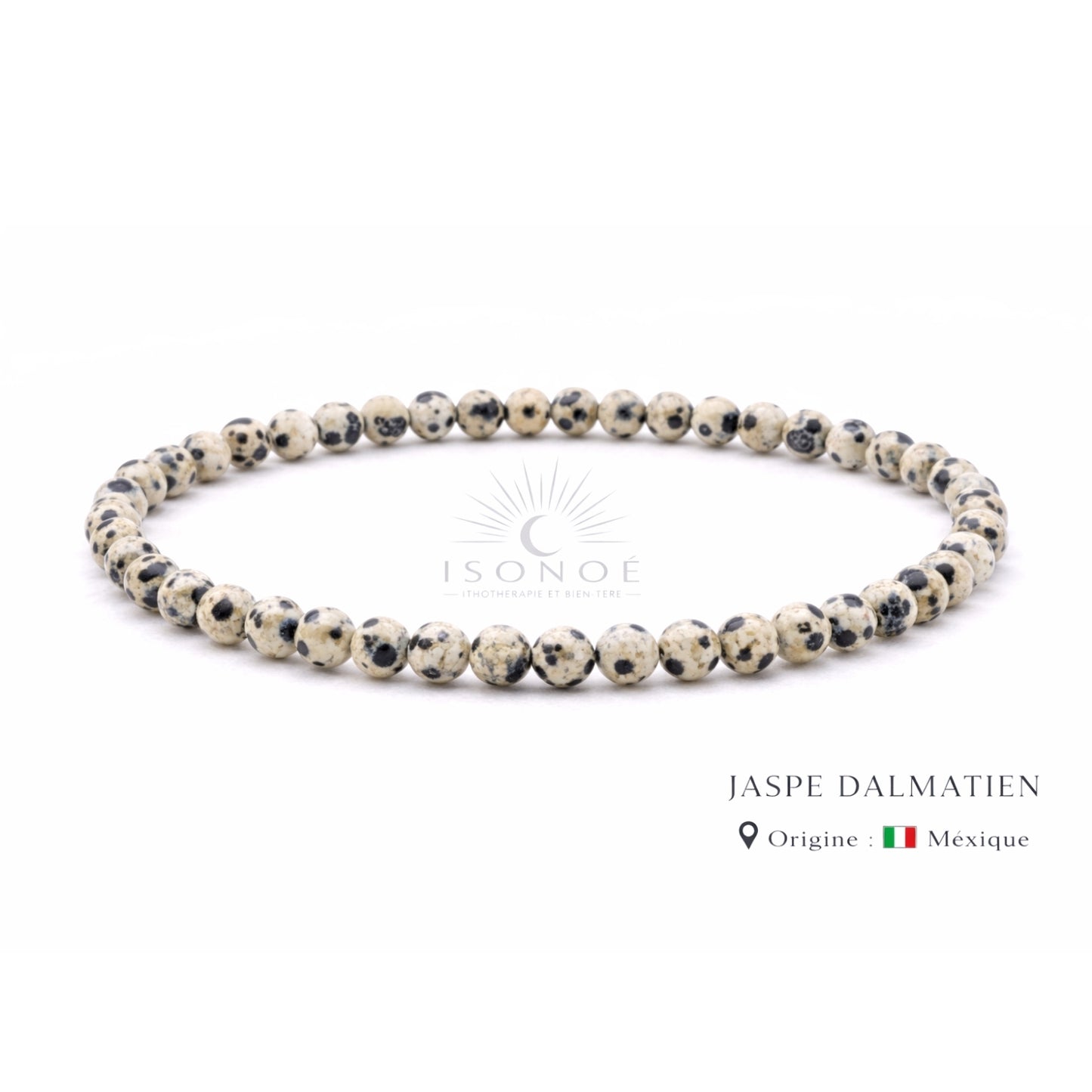 Bracelet Jaspe Dalmatien