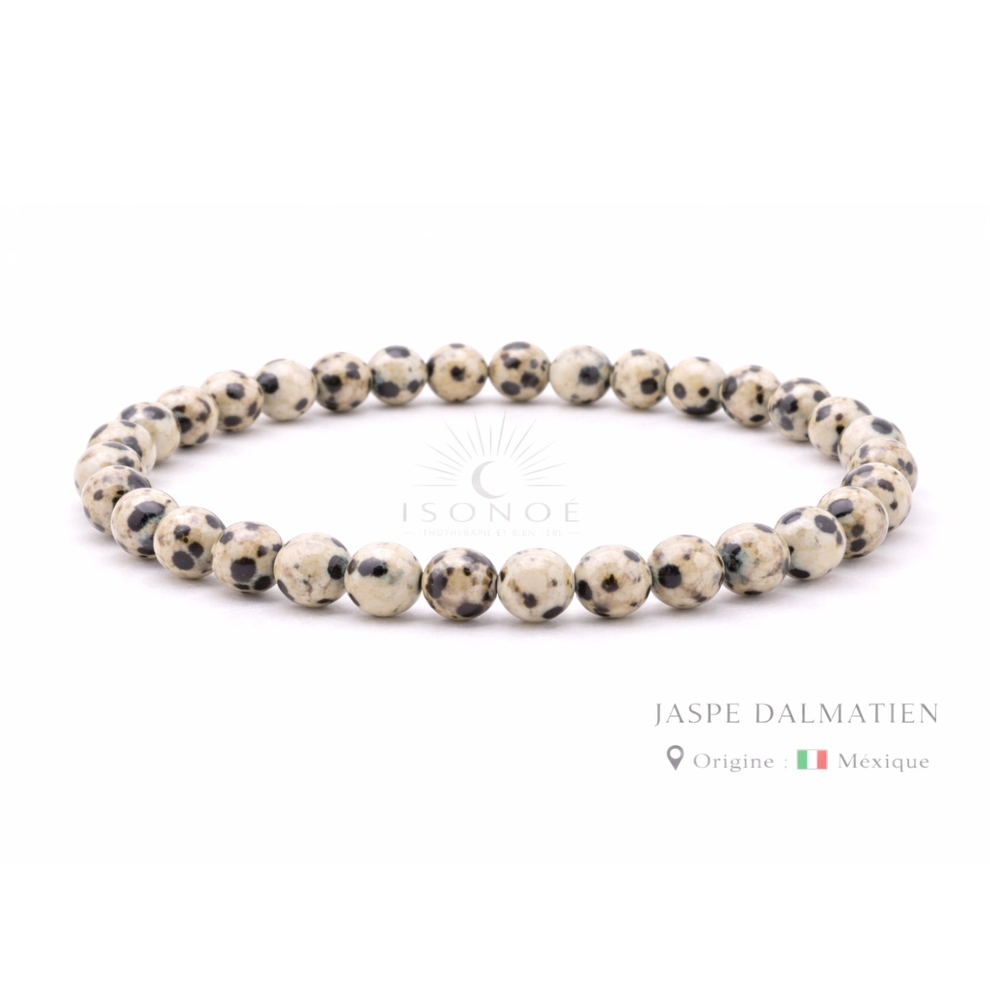 Bracelet Jaspe Dalmatien