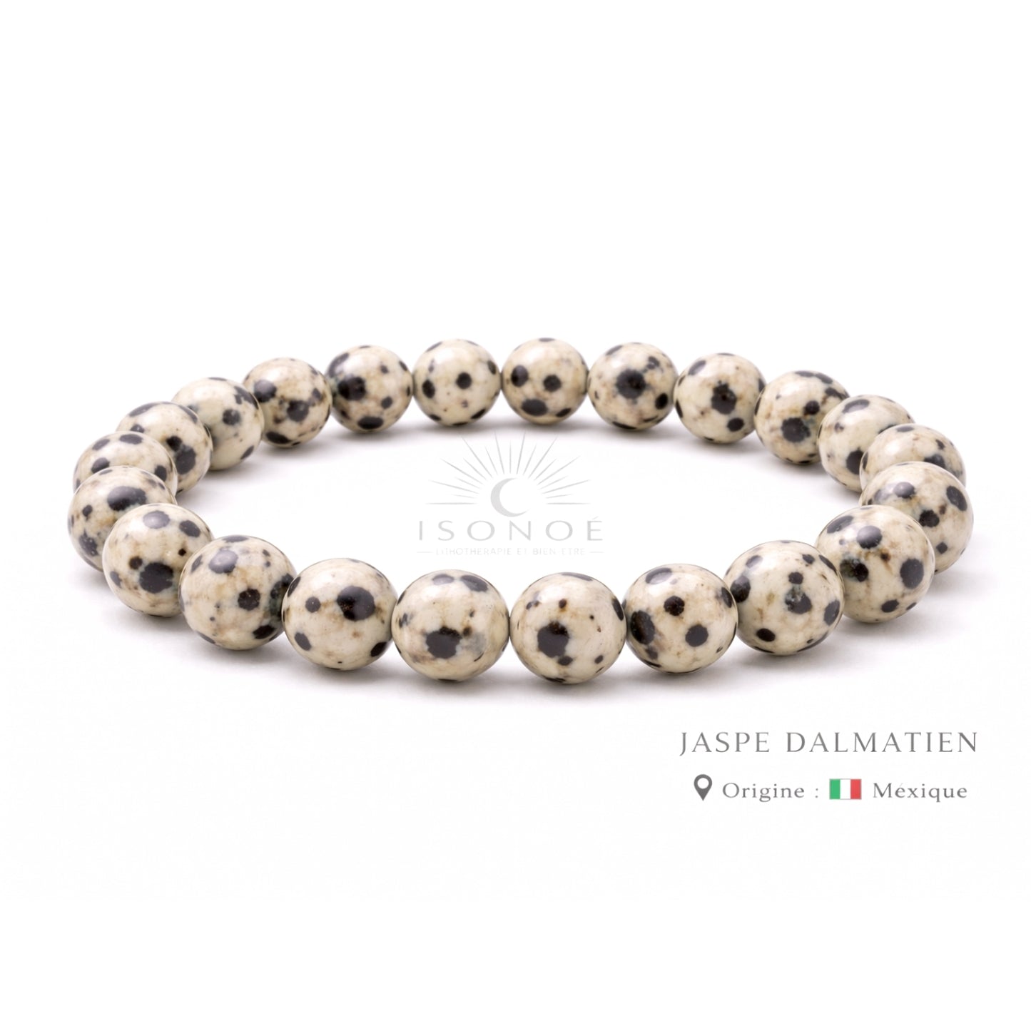 Bracelet Jaspe Dalmatien