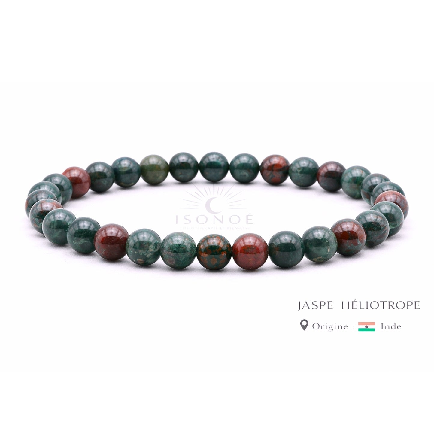 Bracelet Jaspe Heliotrope