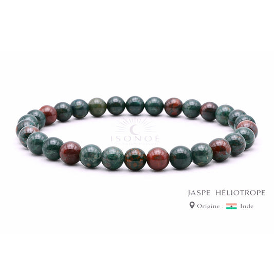 Bracelet Jaspe Heliotrope
