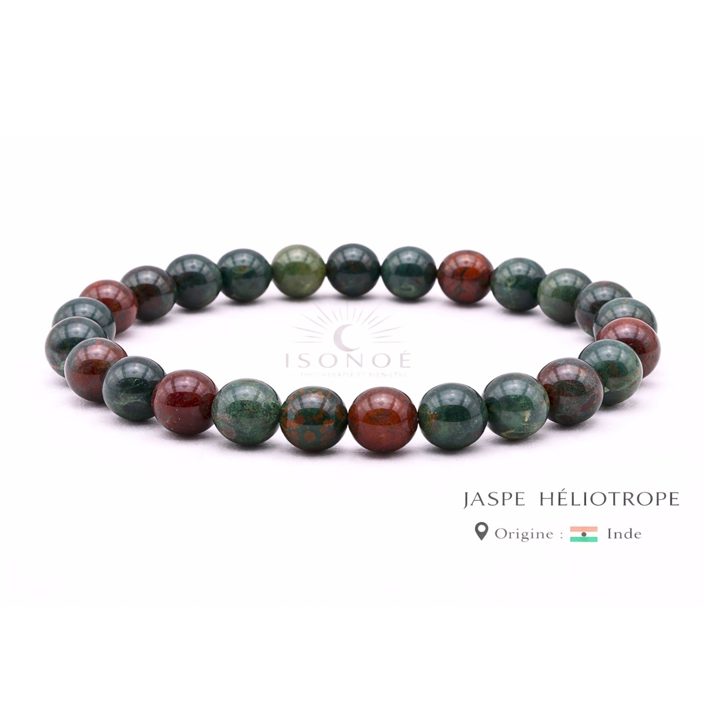 Bracelet Jaspe Heliotrope