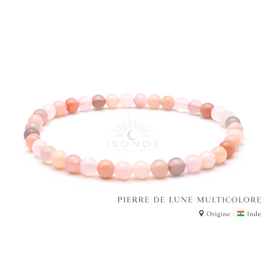 Bracelet Pierre de Lune Multicolore