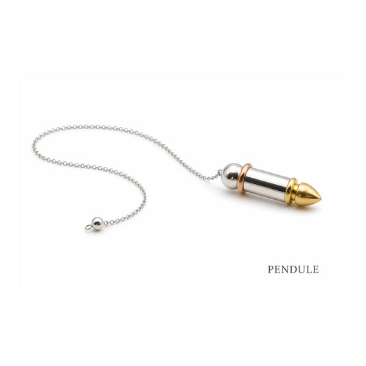 Pendule témoin or et argent