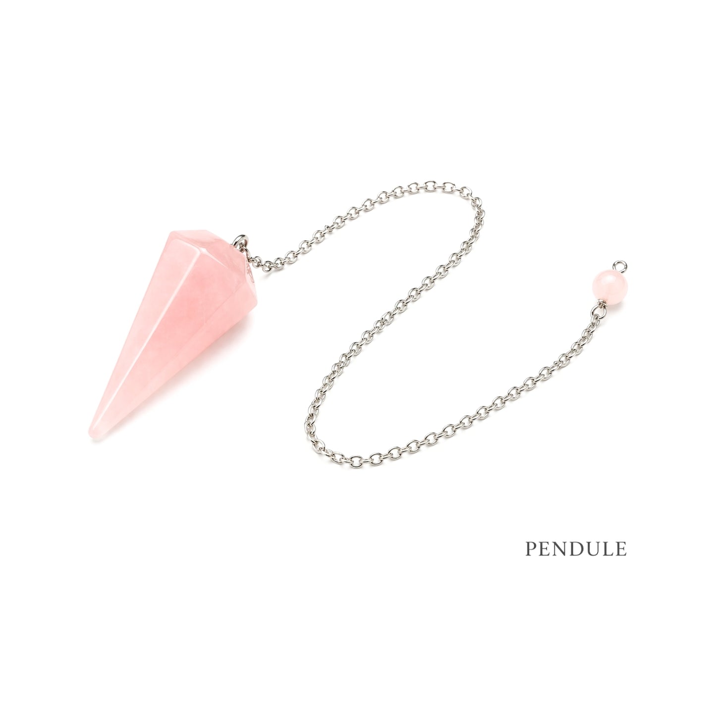 Pendule minéral forme "diamant"