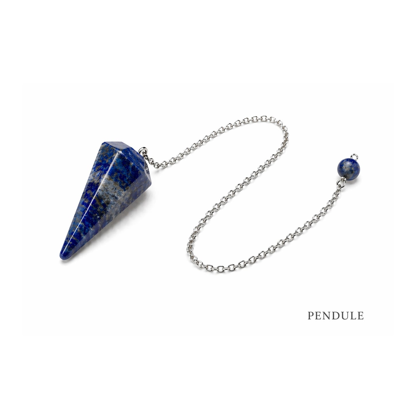 Pendule minéral forme "diamant"