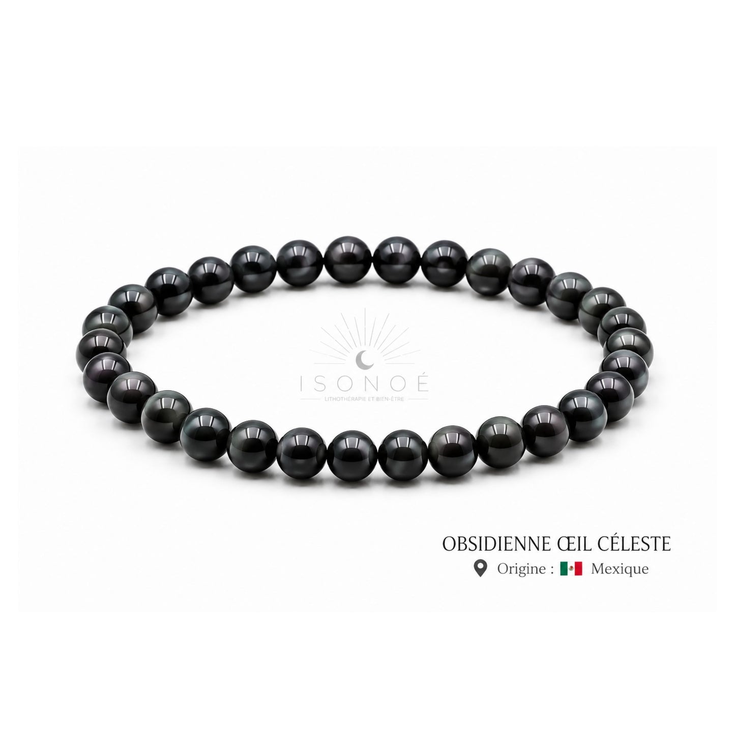 Bracelet Obsidienne Oeil Céleste