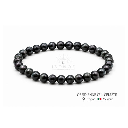 Bracelet Obsidienne Oeil Céleste