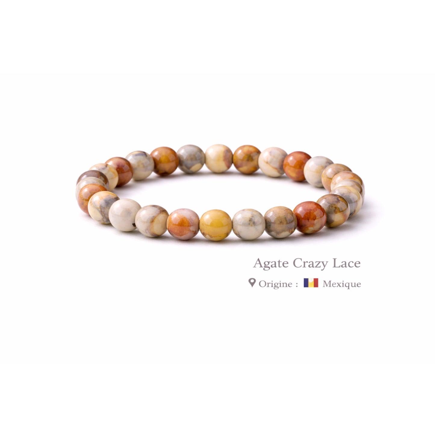 Bracelet Agate Crazy Lace