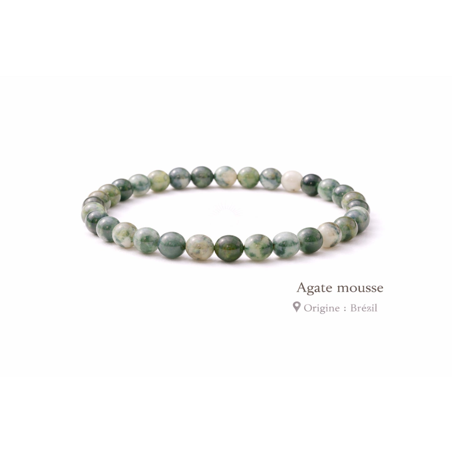 Bracelet Agate Mousse