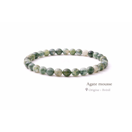 Bracelet Agate Mousse