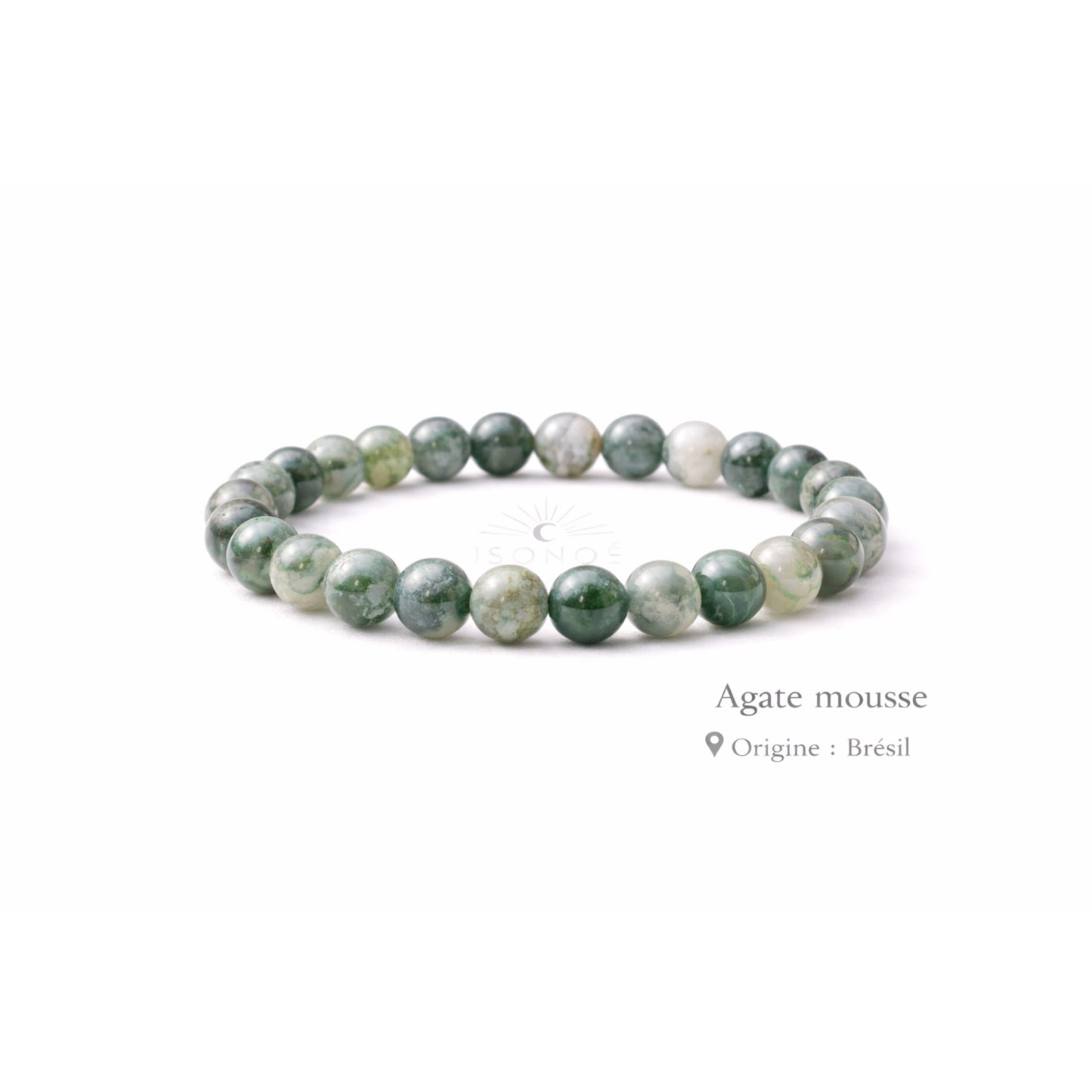 Bracelet Agate Mousse
