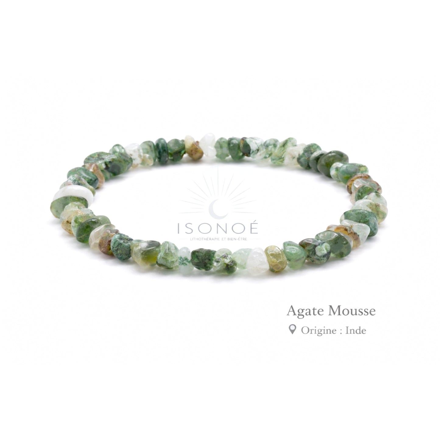 Bracelet Agate Mousse