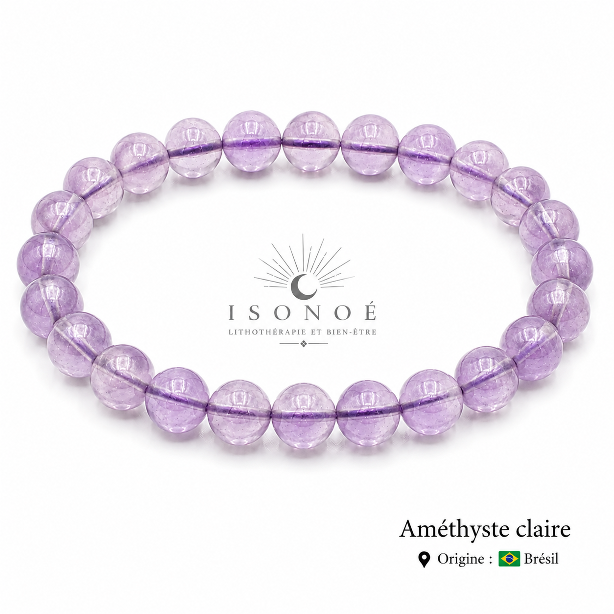 Bracelet Améthyste Claire