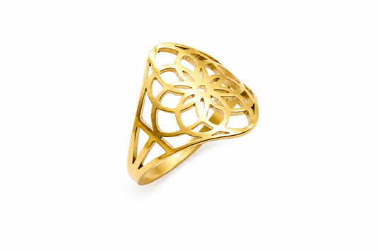 Bague petite fleur de vie