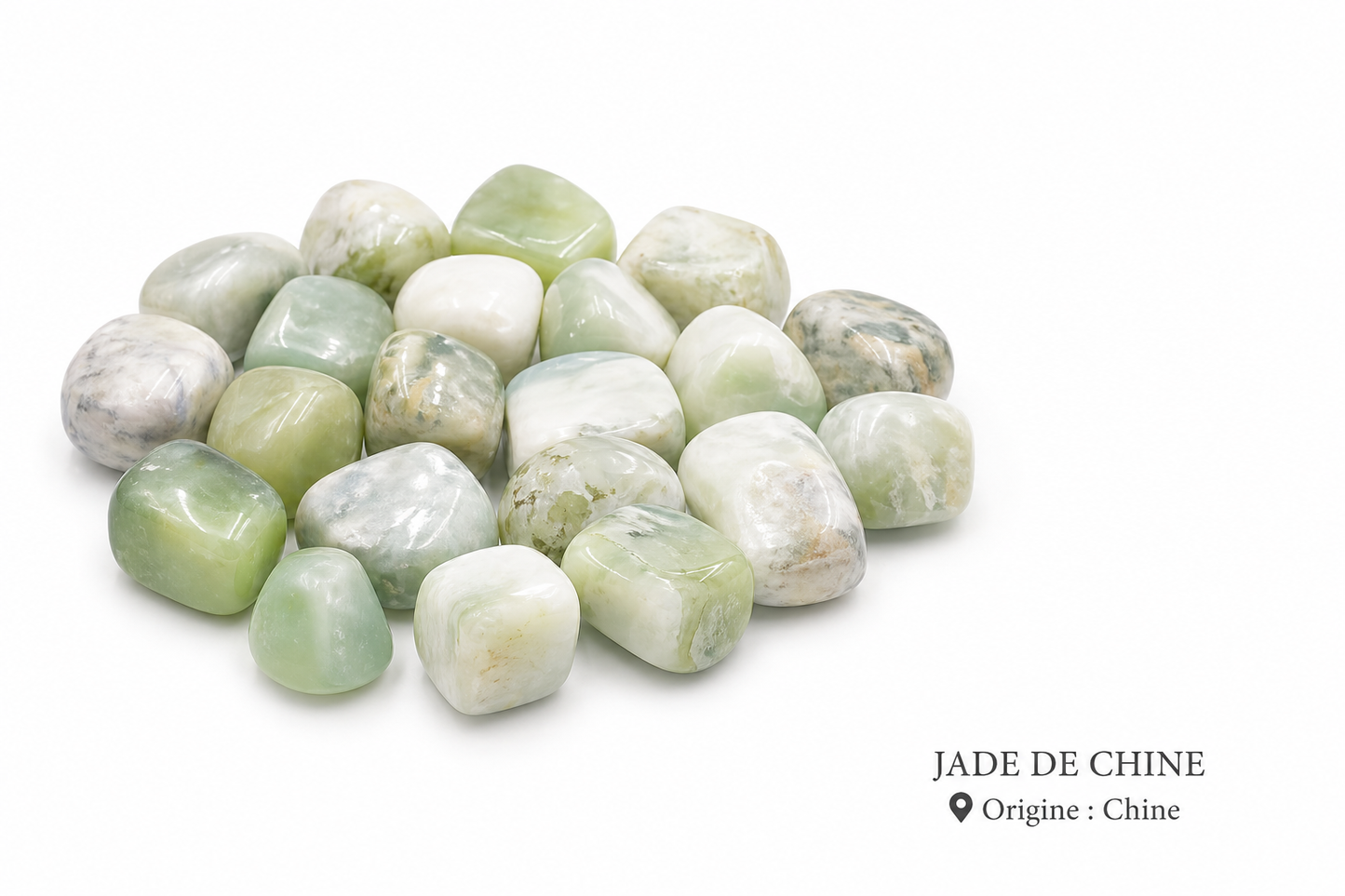 Jade de Chine pierre roulée