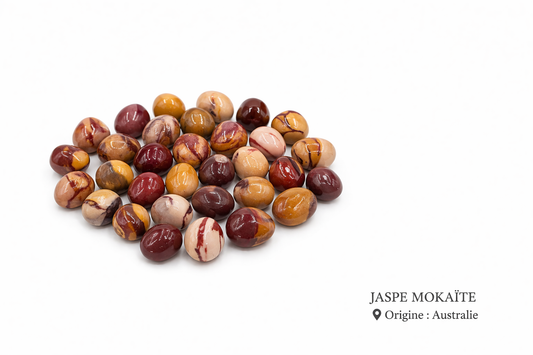 Jaspe mokaite pierre roulée