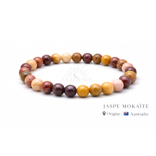 Bracelet Jaspe Mokaïte