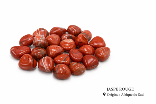 Jaspe rouge pierre roulée