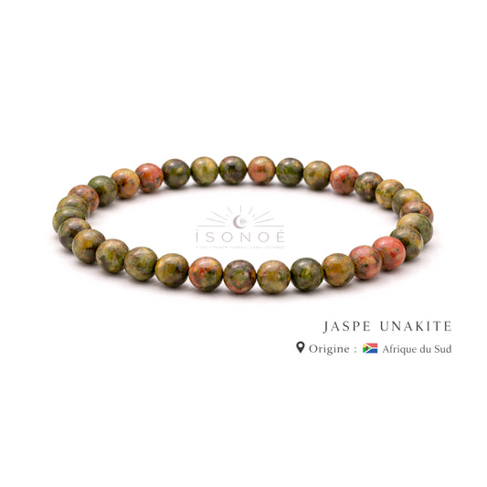 Bracelet Jaspe Unakite