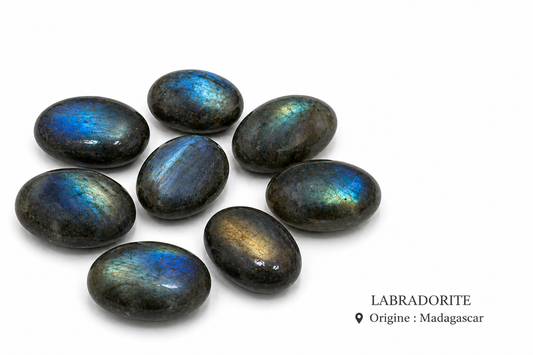 Labradorite pierre roulée