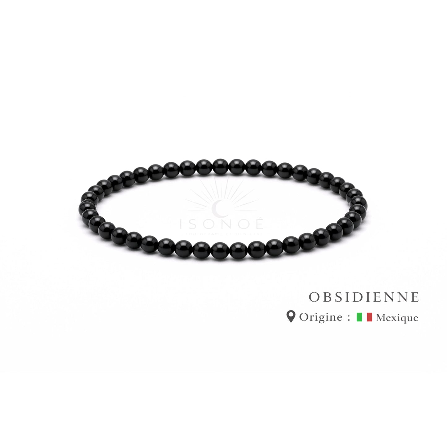 Bracelet Obsidienne Noire