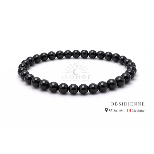 Bracelet Obsidienne Noire