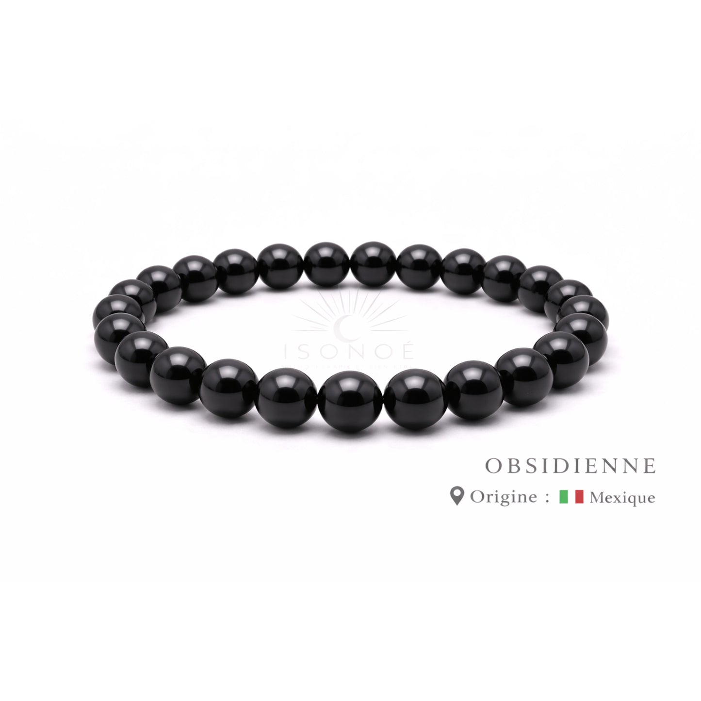 Bracelet Obsidienne Noire