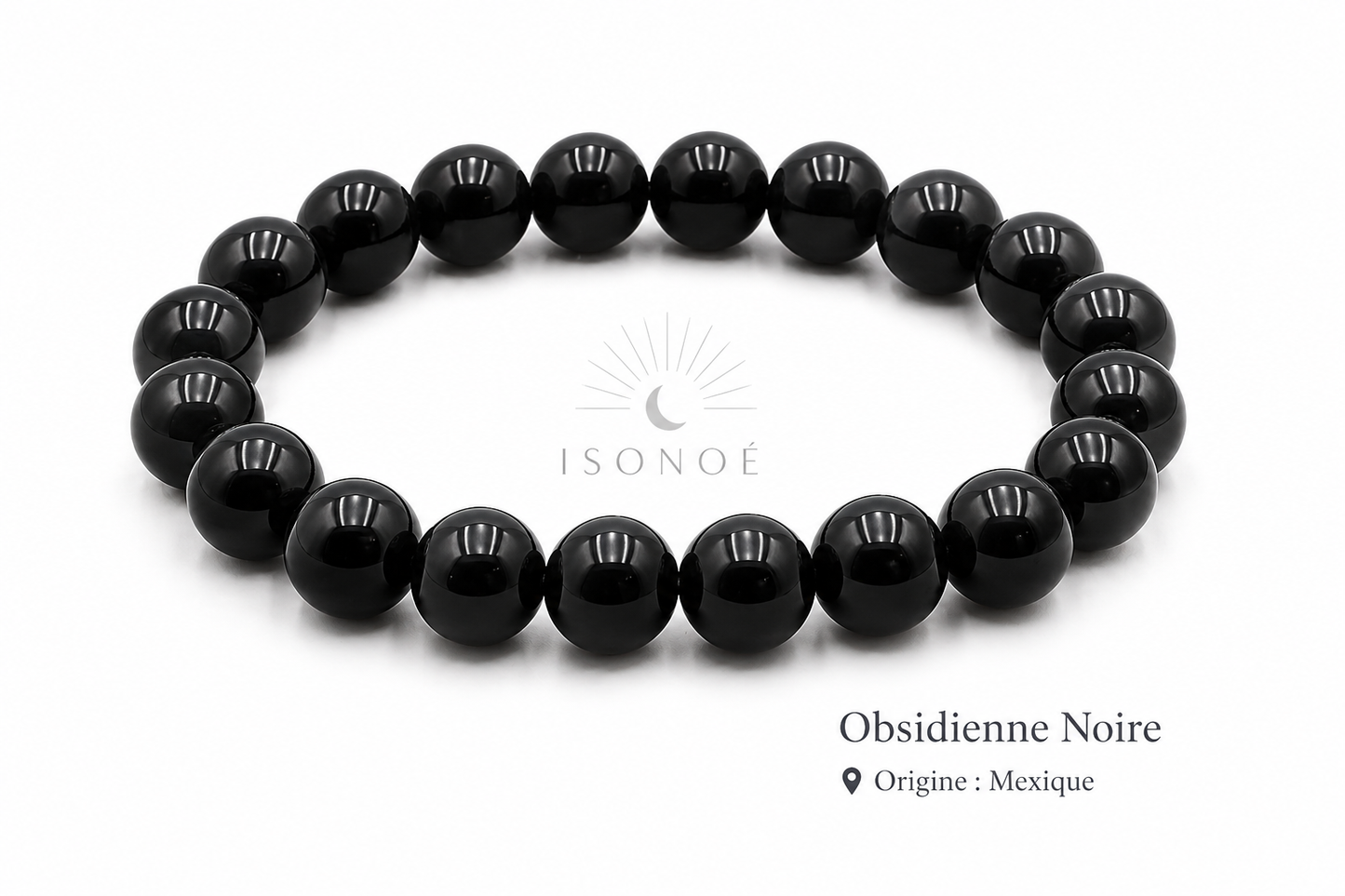 Bracelet Obsidienne Noire