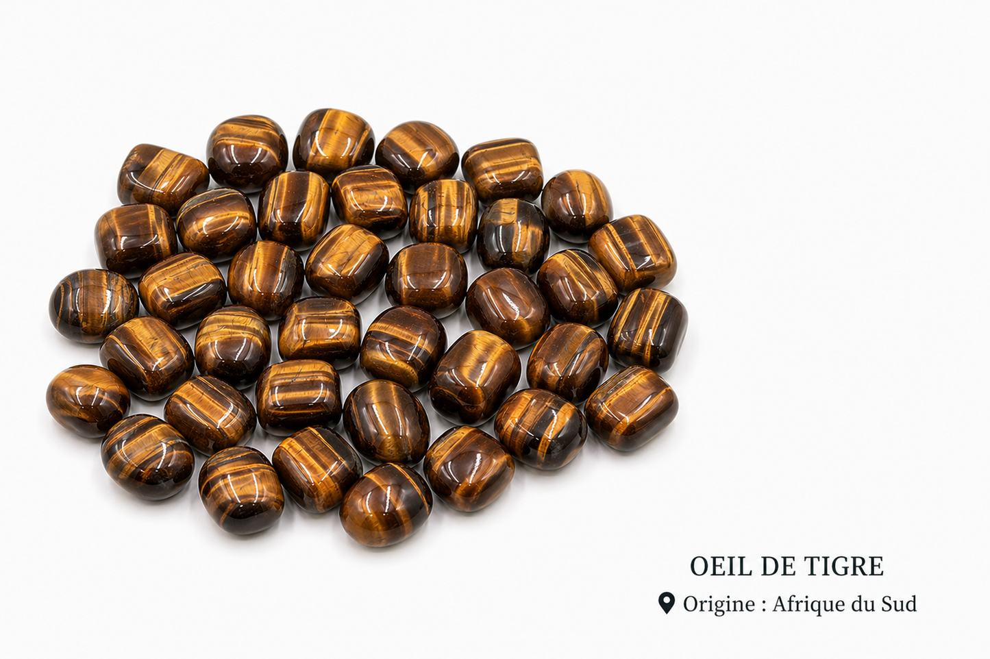 Œil de tigre pierre roulée