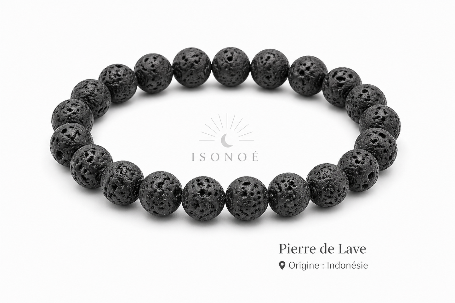 Bracelet Pierre de Lave