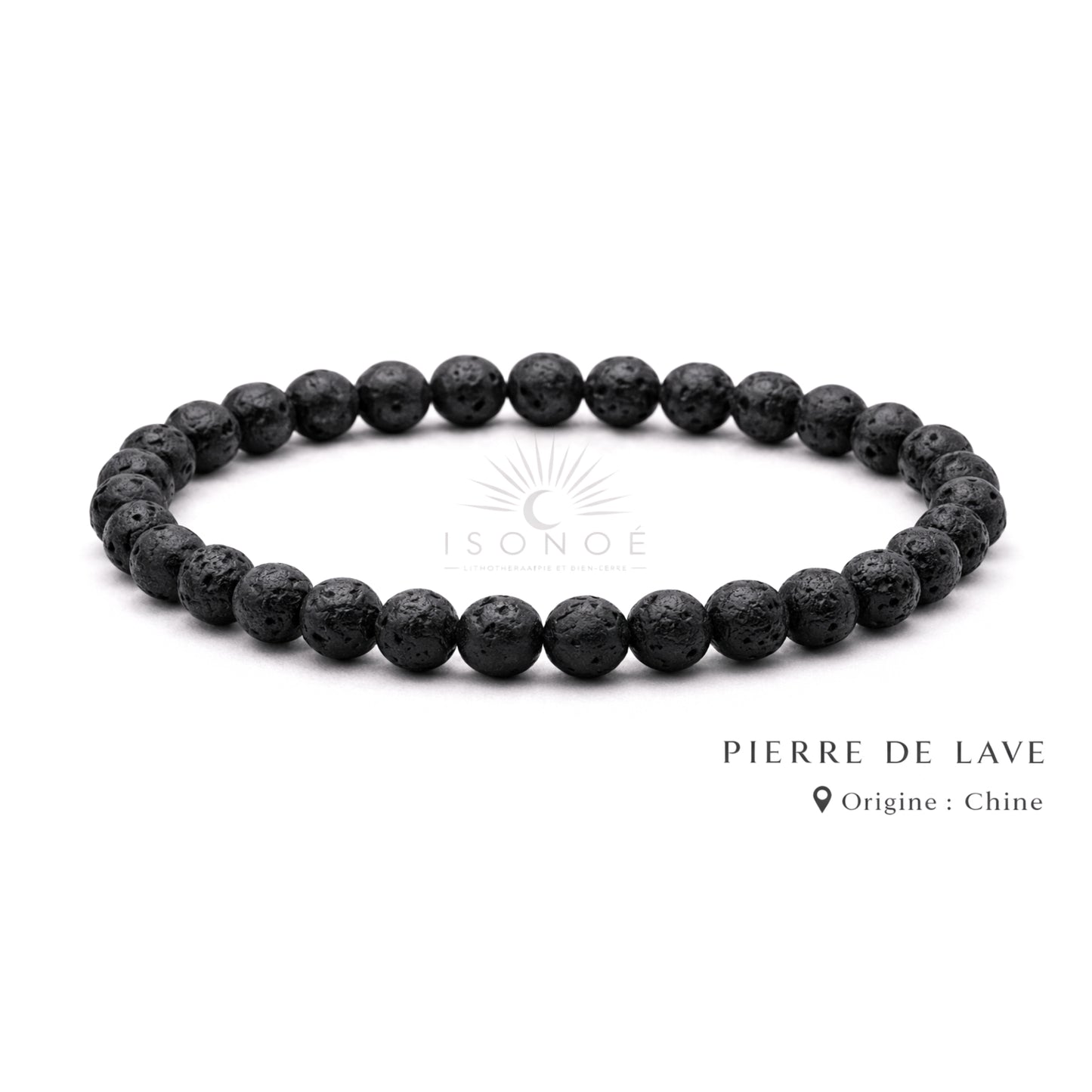 Bracelet Pierre de Lave