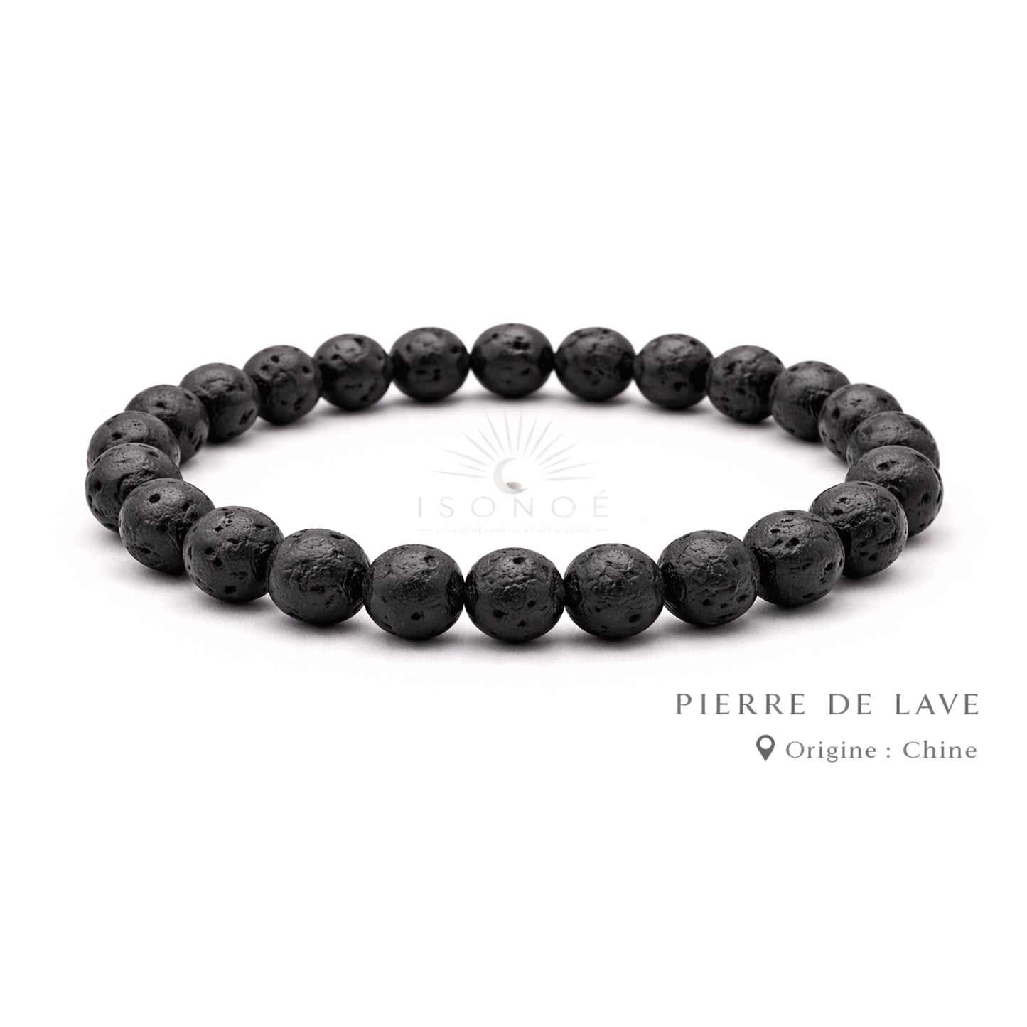 Bracelet Pierre de Lave