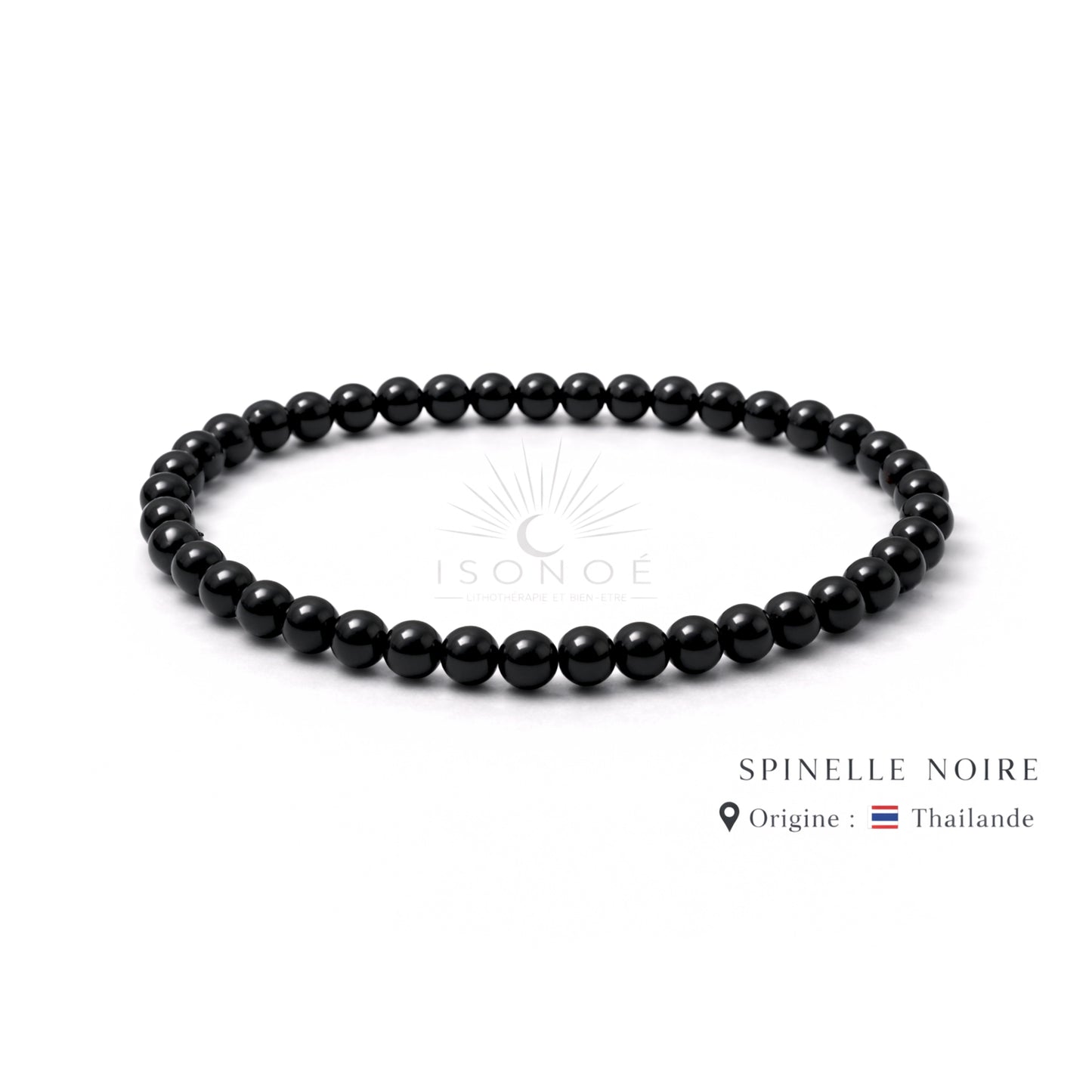 Bracelet Spinelle Noire
