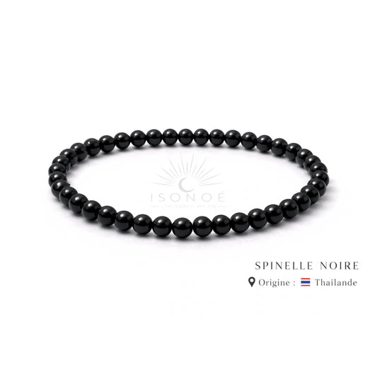 Bracelet Spinelle Noire