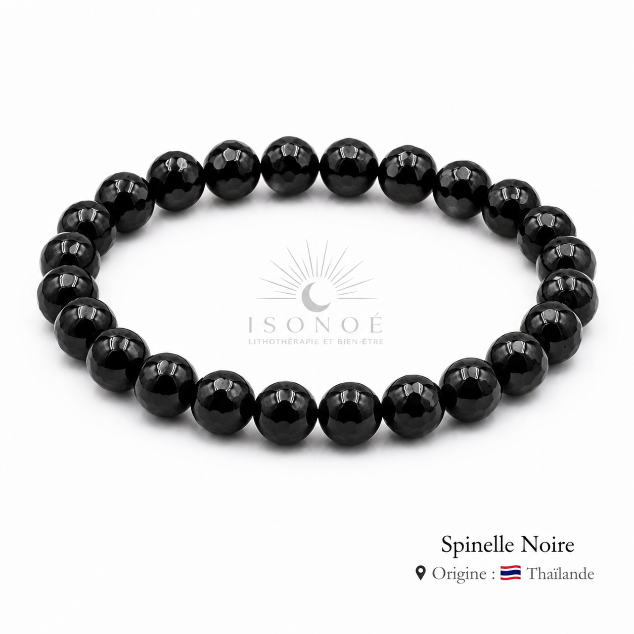 Bracelet Spinelle Noire