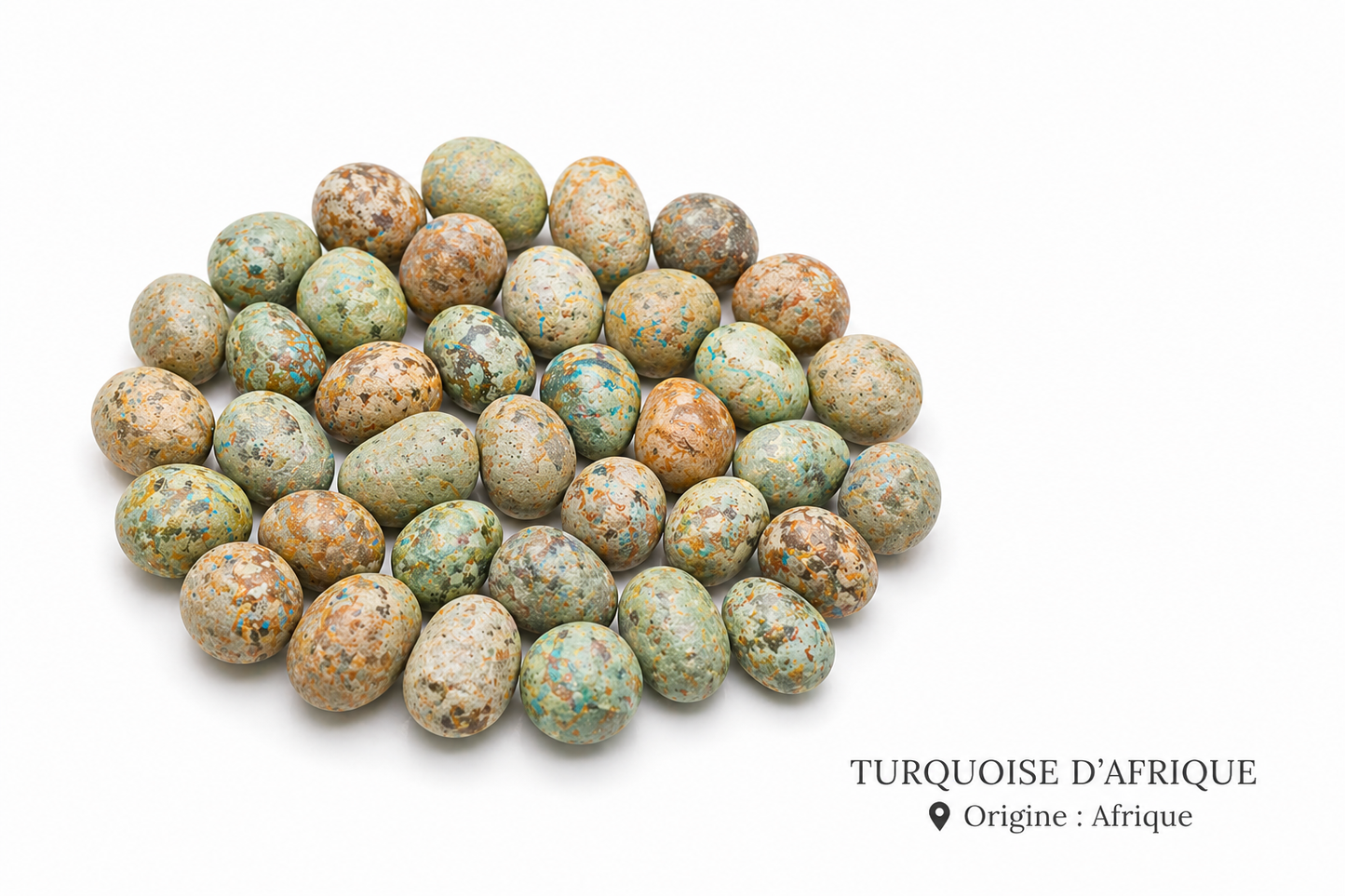 Turquoise d'Afrique pierre roulée