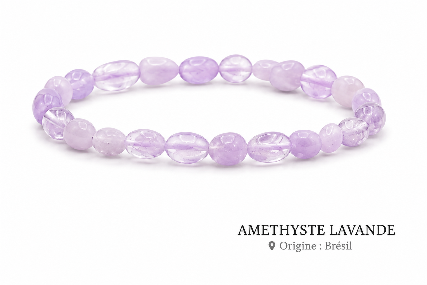 Bracelet Améthyste Lavande