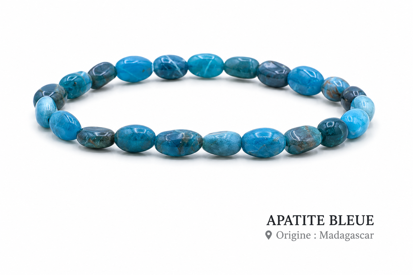 Bracelet Apatite Bleue